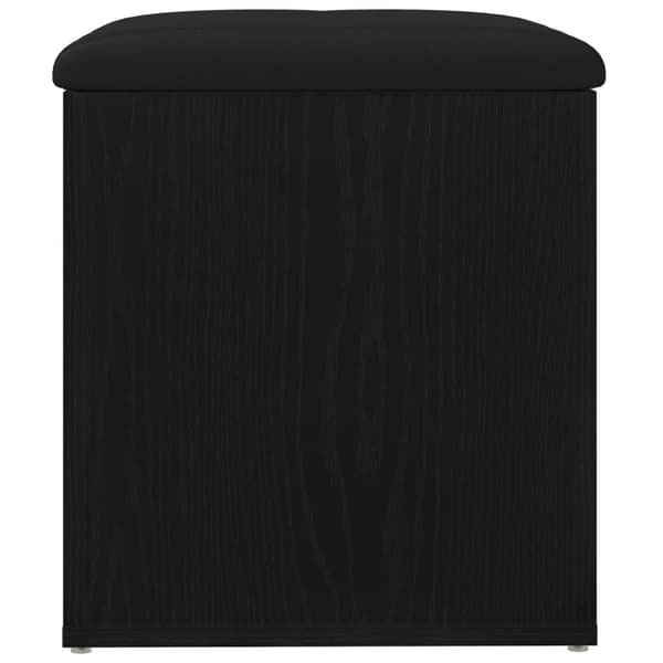 vidaXL Säilytyspenkki Musta Tammi 40x40x45 cm Keinotekoinen Puu