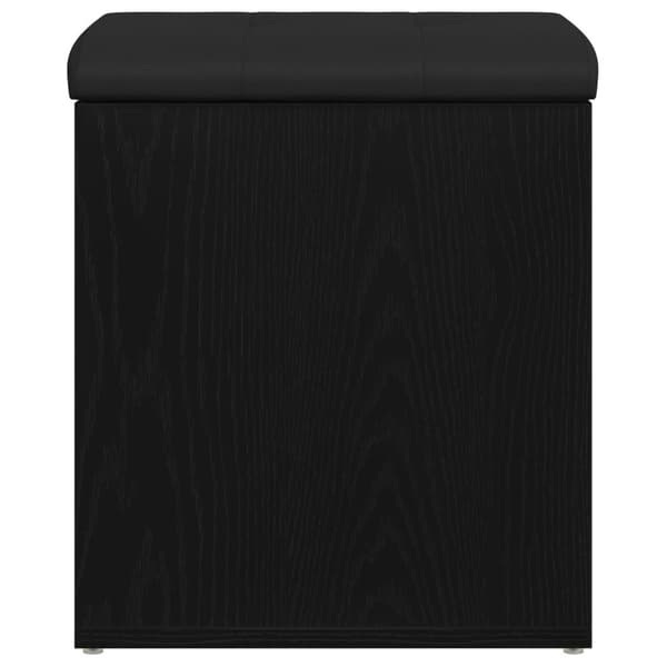 vidaXL Säilytyspenkki Musta Tammi 40x40x45 cm Keinotekoinen Puu