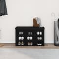 Pikkukuva 5 / 10: vidaXL Säilytyspenkki Musta Tammi 80x30x48 cm Keinokuitu