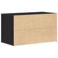Pikkukuva 7 / 11: vidaXL Hyllypenkki Musta Tammi 80x40x45 cm Teknopuu