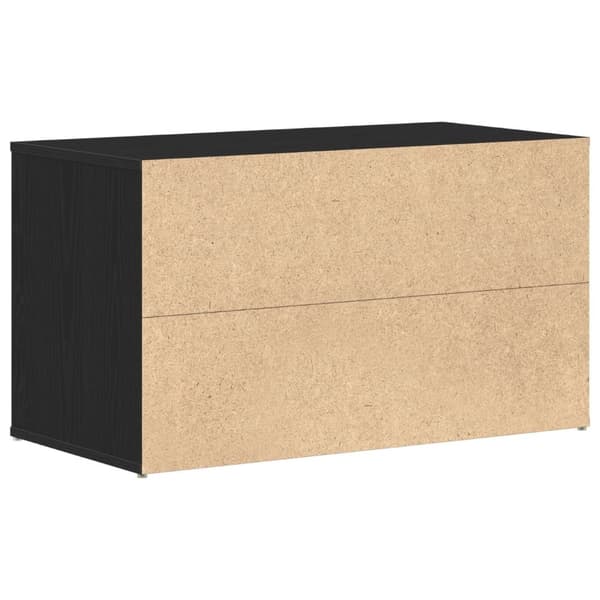 vidaXL Hagebenk Svart Eik 80x40x45 cm Laget av tre