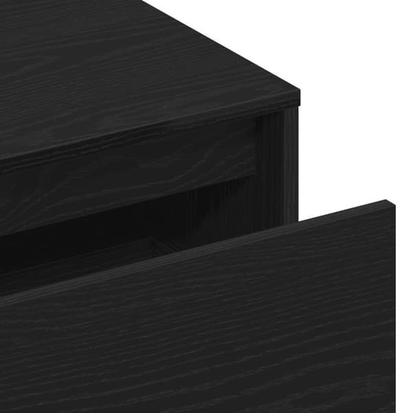 vidaXL Hagebenk Svart Eik 80x40x45 cm Laget av tre