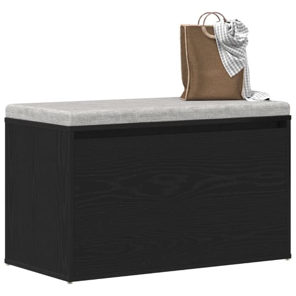 vidaXL Hagebenk Svart Eik 80x40x45 cm Laget av tre