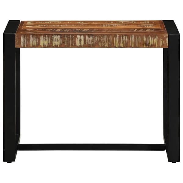 vidaXL Benk flerfarget 60x35x45 cm gjenvunnet heltre