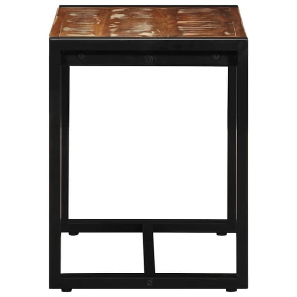 vidaXL Benk flerfarget 60x35x45 cm gjenvunnet heltre