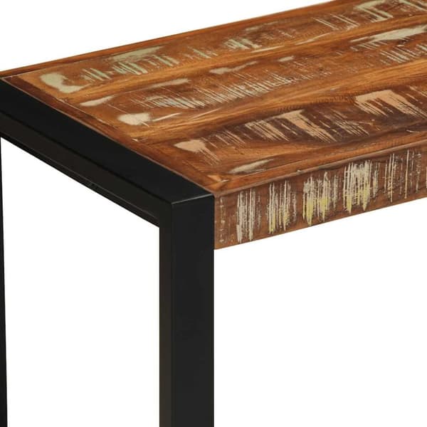 vidaXL Benk flerfarget 60x35x45 cm gjenvunnet heltre