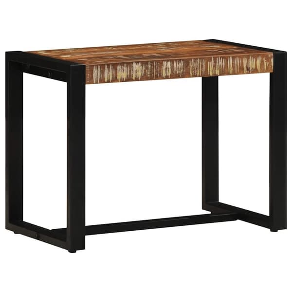vidaXL Benk flerfarget 60x35x45 cm gjenvunnet heltre