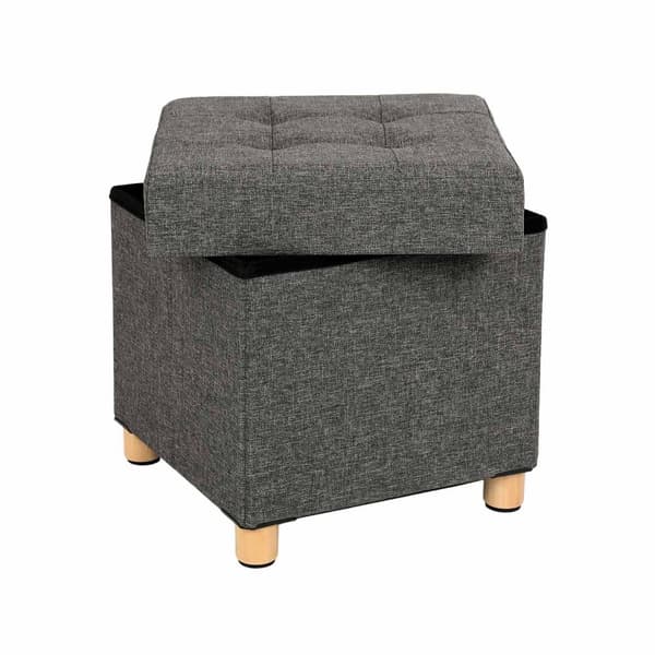 Sitzhocker, Sittkista, 38x38x40 cm, Mörkgrå