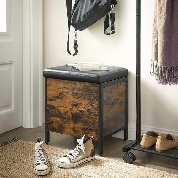 Sittplint, LSB50BX, 40x40x50 cm, Brun-Svart