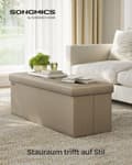 Pikkukuva 2 / 10: Penkkipenkki, SONGMICS LSF77G, 110x38 cm, Taupe