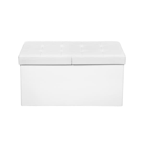 Sittbänk, SONGMICS LSF45WT, 76x38x38 cm, Vit