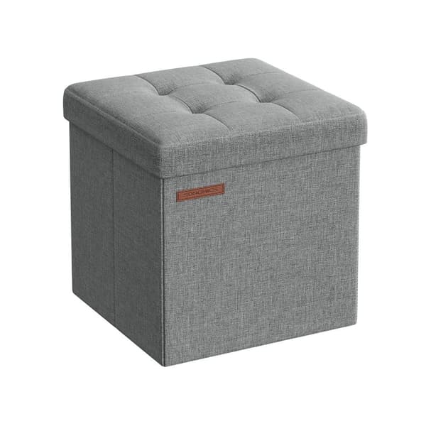 Sittplats, SONGMICS, 30x30x30 cm, Ljusgrå