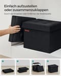 Miniatyrbillede 6 af 6: Sitzbank, SONGMICS, 41x31 cm, Sort