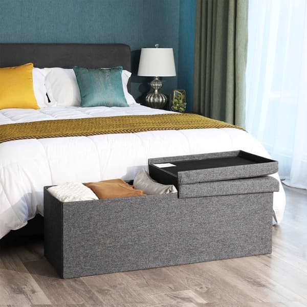 Säilytysrahi, SONGMICS LSF76GYZ, 110x38x38 cm, Tummanharmaa