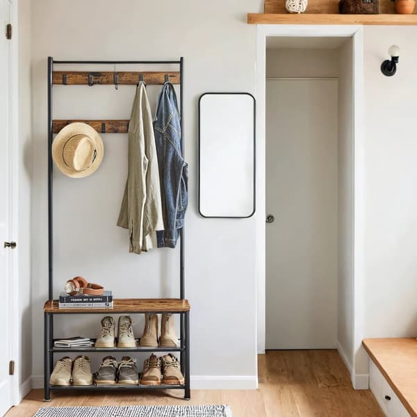 Frakke rack - fritliggende garderobe med tøjstativ