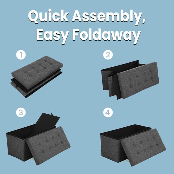 Förvaringsbänk - Folding Seat Box med förvaringsutrymme