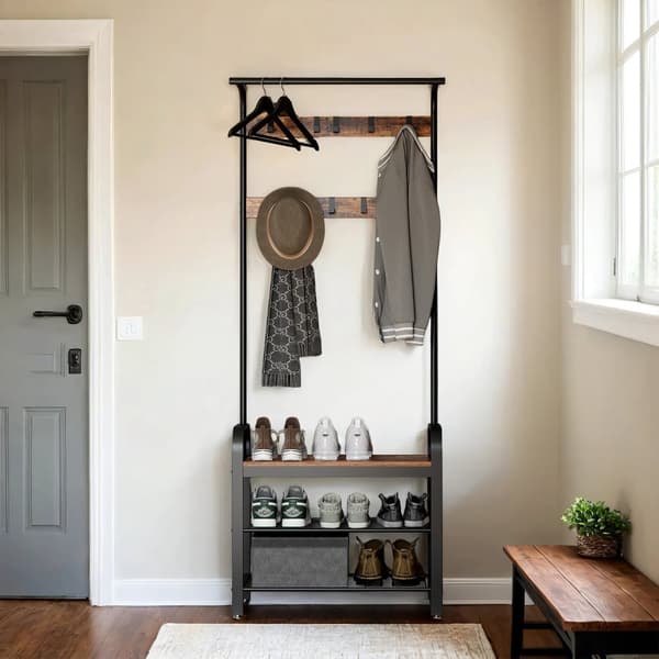 Coat Rack - Garderobe med integreret skosofa, multifunktionel