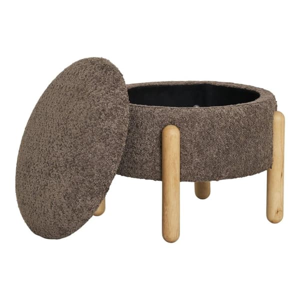 Puf, Medas Puf med opbevaring, 45x45x36 cm, Brun