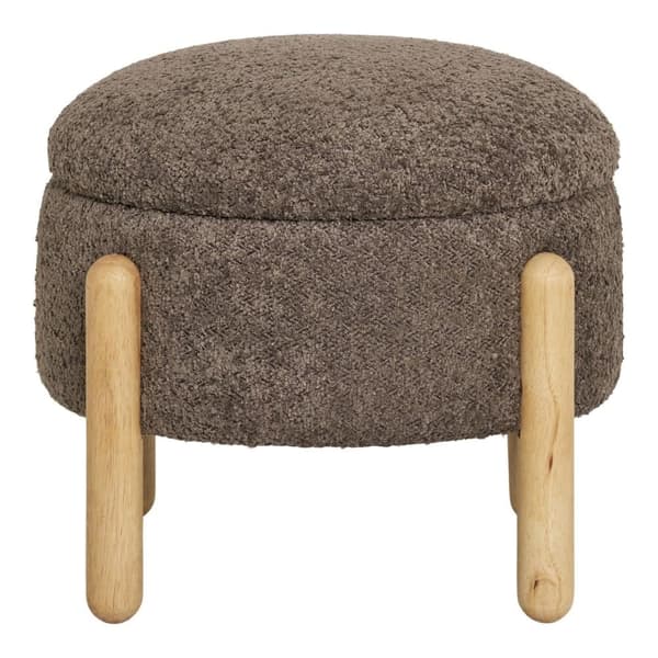 Puf, Medas Puf med opbevaring, 45x45x36 cm, Brun