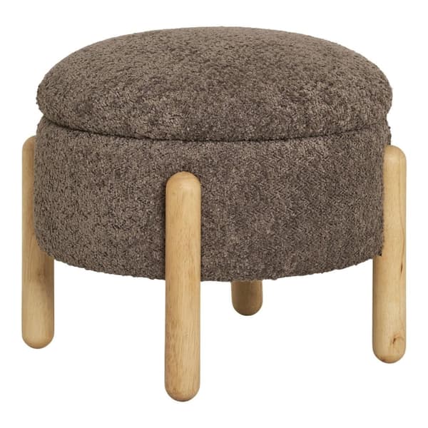 Puf, Medas Puf med opbevaring, 45x45x36 cm, Brun