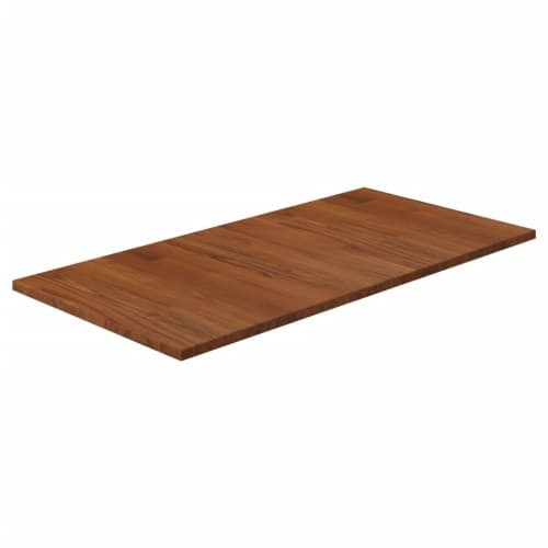 Bänkskiva för badrum mörkbrun 80x40x1,5cm behandlat massivt trä