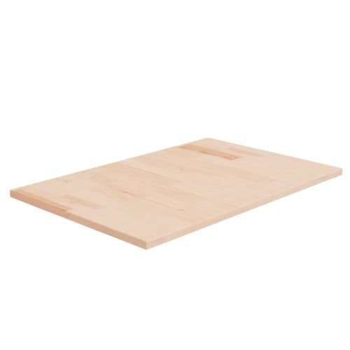 Bänkskiva för badrum 60x40x1,5 cm obehandlat massivt trä