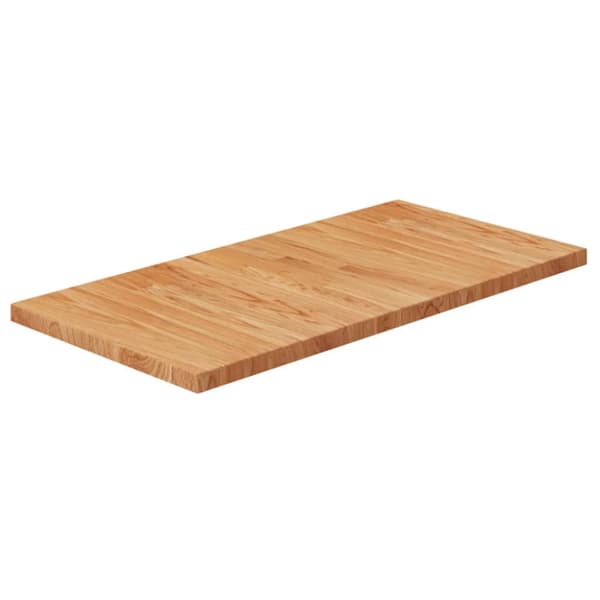 Bänkskiva för badrum ljusbrun 80x40x2,5cm massivt trä