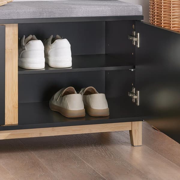 Penkki säilytystilalla, FSR117-SCH, 90x34x47 cm, Ruskea
