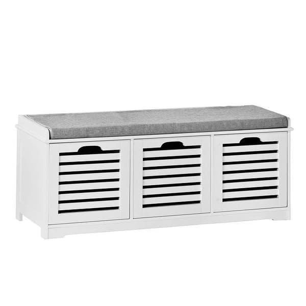 Skobänk, FSR23-W, 105x35x43 cm, Vit