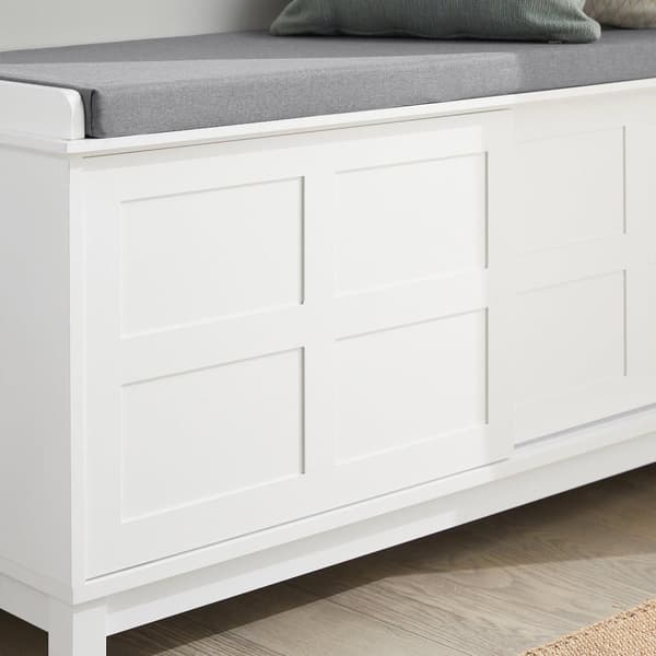 Bænk, FSR86-W, 114x40x53 cm, Hvid