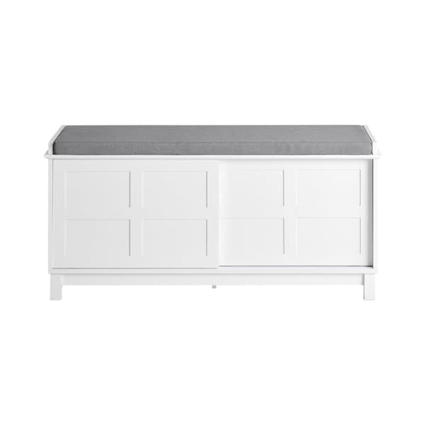 Bænk, FSR86-W, 114x40x53 cm, Hvid