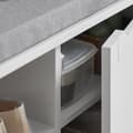 Miniatyrbillede 5 af 5: Skobænk, FSR84-W, 90x30x45 cm, Hvid