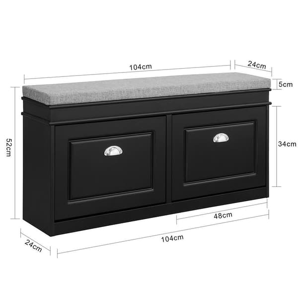 Skobänk, FSR64-SCH, 24x52x104 cm, Brun