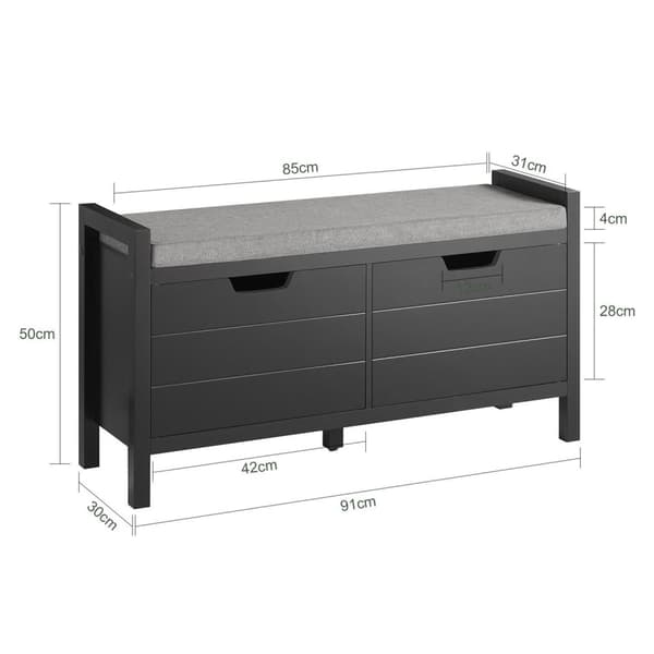 Penkki, FSR63-SCH, 91x30x50 cm, Harmaa