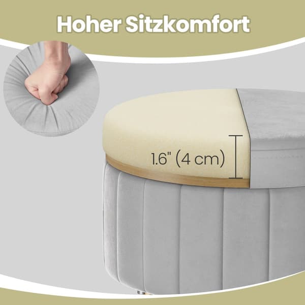 Pall, SONGMICS LOM003B01, 39x44,4 cm, Svart