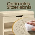 Miniatyrbild 5 av 5: Skobänk, VASAGLE LHS020K01, 30x60x44 cm, Beige