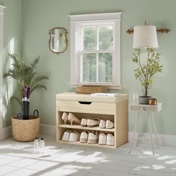 Skobänk, VASAGLE LHS020K01, 30x60x44 cm, Beige