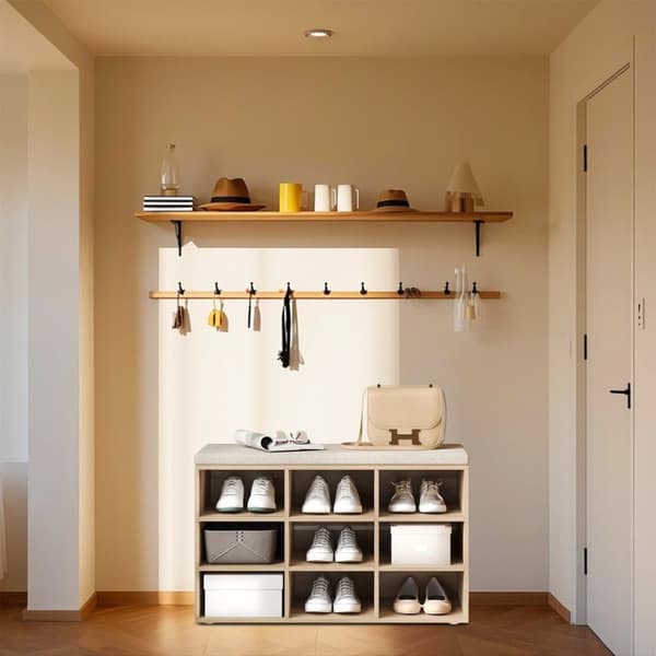 Sko Bænk, VASAGLE LHS009B01, 30,3x78,5x48 cm, Brun