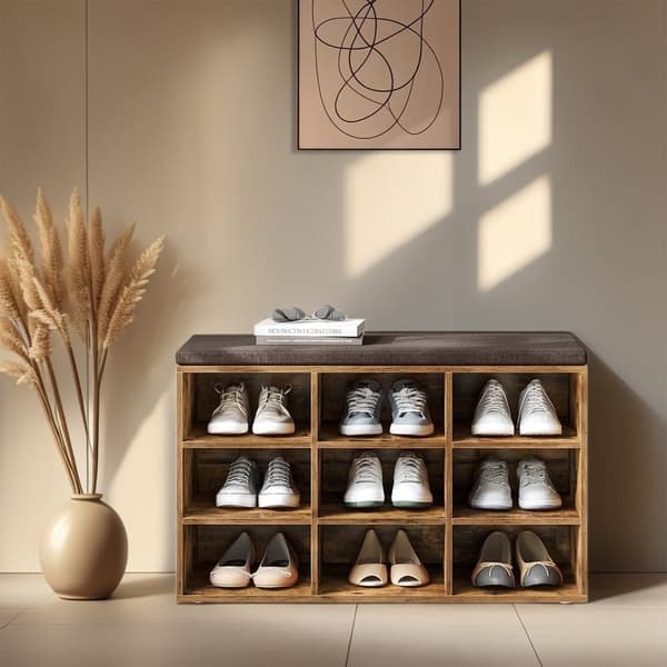 Sko Bænk, VASAGLE LHS009B01, 30.3x78.5x48 cm, Brun