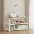Miniatyrbillede 2 af 5: Sko Bænk, 30x73x45 cm, Vintage Brun