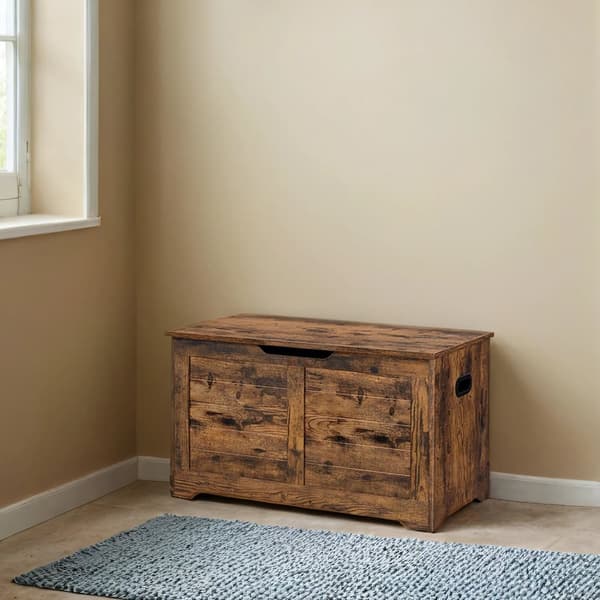 Skobänk, 40x100x46 cm, Molnvit, Vintagebrun