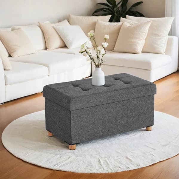 Hopfällbar pall, 38x110x40 cm, skiffergrå