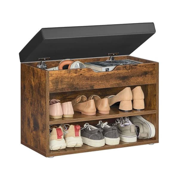 Kenkäteline, VASAGLE LHS020K01, 30x60x44 cm, luonnonbeige, ruskea