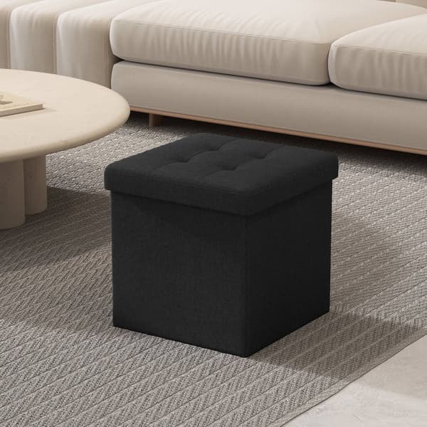 Istuinjakkara säilytystilalla, SONGMICS LSF028G01, 30x30x30 cm, tummanharmaa