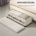 Miniatyrbillede 6 af 9: Opbevaringsbænk, 112x42x40 cm, Beige