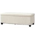 Miniatyrbillede 1 af 9: Opbevaringsbænk, 112x42x40 cm, Beige