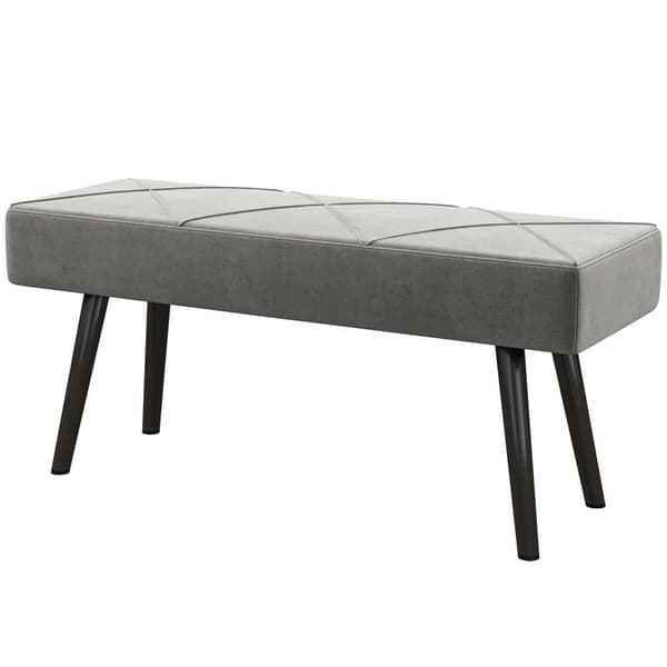 Stoppsad Bänk, 100x36x45 cm, Grå