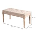 Miniatyrbild 3 av 9: Stoppsad Bänk, 80x40x43 cm, Beige