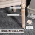 Miniatyrbild 5 av 9: Stoppsad Bänk, 80x40x43 cm, Beige