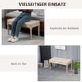Miniatyrbild 6 av 9: Stoppsad Bänk, 80x40x43 cm, Beige
